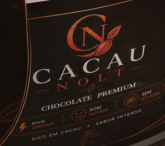 Caixa personalizada Cacau Nolt com QR Code
